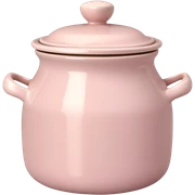 Pale pink cream pot sticker