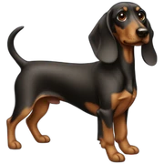 Schwarzer dackel sticker