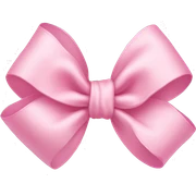 light pink bow sticker