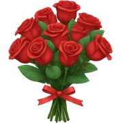 Red roses bouquet sticker