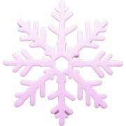 pastel pink snowflake  sticker