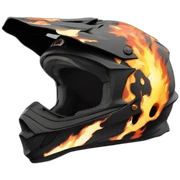 dirtbike-fire-helmet sticker