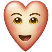 heart with face sticker