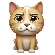 sad cat sticker
