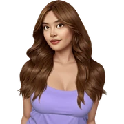 realistic brown haired girl sticker