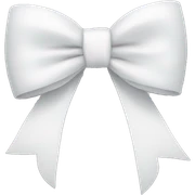 white bow sticker