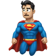 Superman fart sticker