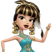 elegant girl with jewelry sticker