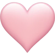 Light pink heart emoji sticker