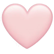 Light pink heart  sticker