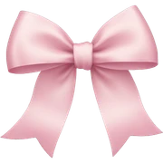 light pink ribbon bow sticker