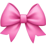 pink bow sticker