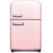 Light pink fridge sticker
