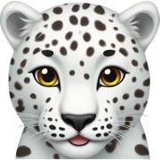 white leopard  sticker