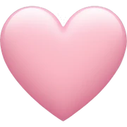 Pastell pink heart sticker