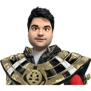 male character with black hair sticker