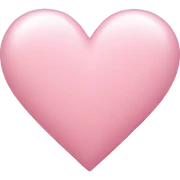 light pink heart sticker