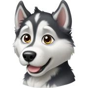 Husky puppy sticker