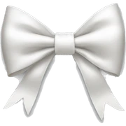 white bow sticker