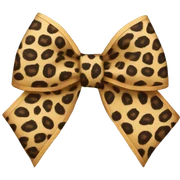 leopard print bow  sticker