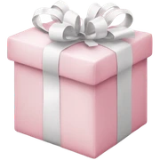 Light pink Christmas gifts under a white Christmas tree  sticker