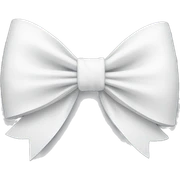 a white bow sticker