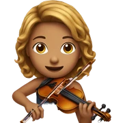 girl playing violin sticker