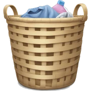 Laundry basket sticker