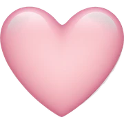 Light pink heart sticker