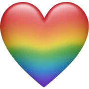 A Rainbow Heart  sticker