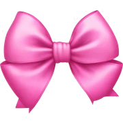 Pink bow sticker