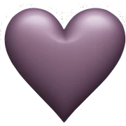 Dark mauve heart sticker