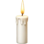 Christmas white  candle sticker