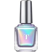 Twinkled T, Holographic nail polish bottle, white lid sticker