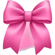 Pink bow sticker