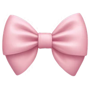 Pastel pink bow sticker