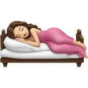sleeping beauty brunette white girl with a silk pillow sticker