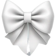 White bow sticker