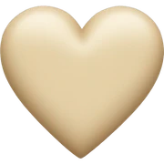 Beige heart  sticker