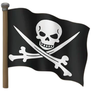 pirate flag sticker