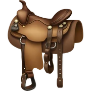 Western saddle sticker