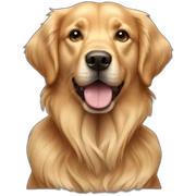 Africanis dog and golden retriever sticker