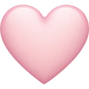 light pink heart sticker