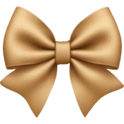A tan light brown bow  sticker
