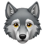 wolf sticker