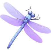 Pastel purple dragonfly  sticker