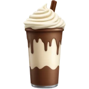 Batido de chocolate con leche y crema  sticker