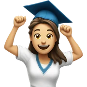 university, happy student jumping sticker