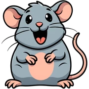 rat laughing sticker