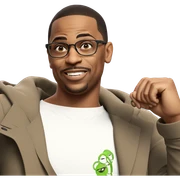 smiling boy in glasses meme sticker